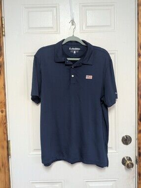 American Flag Chubbies Performance Polo Shirt Medium Golf Stretch July 4th USA